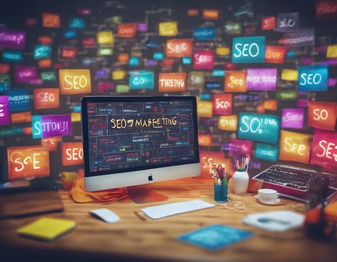 modern Photograph of a A visual representation capturing the effectiveness of SEO strategies, showcasing online visibility metrics, website traffic trends, and user engagement data to illustrate the tangible outcomes and advantages of various SEO packages in the realm of internet marketing. , Symmetrical, Dynamic Light, colorful